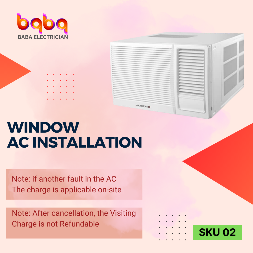 Window AC installation